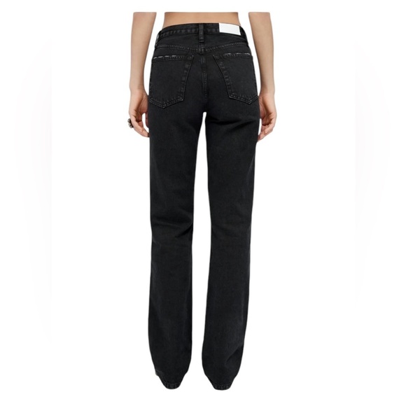 RE/DONE 90s High Rise Loose Black Jeans 28 - Picture 3 of 4